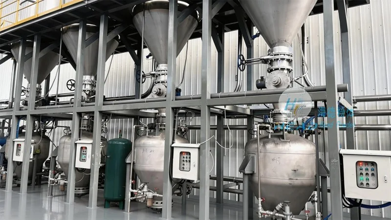 Dự án vận chuyển khí nén kín bột silicon siêu mịn Singapore
