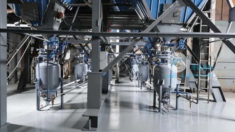 Giải pháp vận chuyển khí nén canxi cacbonat nano